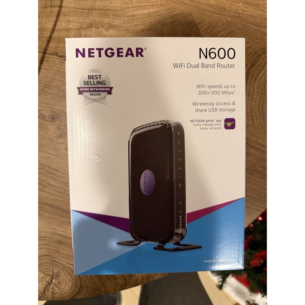NETGEAR Wi-Fi Router Wireless N600 Dual Band Router WNDR3400 - Picture 1 of 4